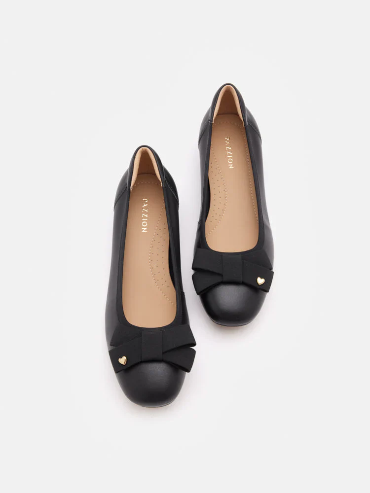 Aurea Two-Tone Bow Low Block Heels - Image 13