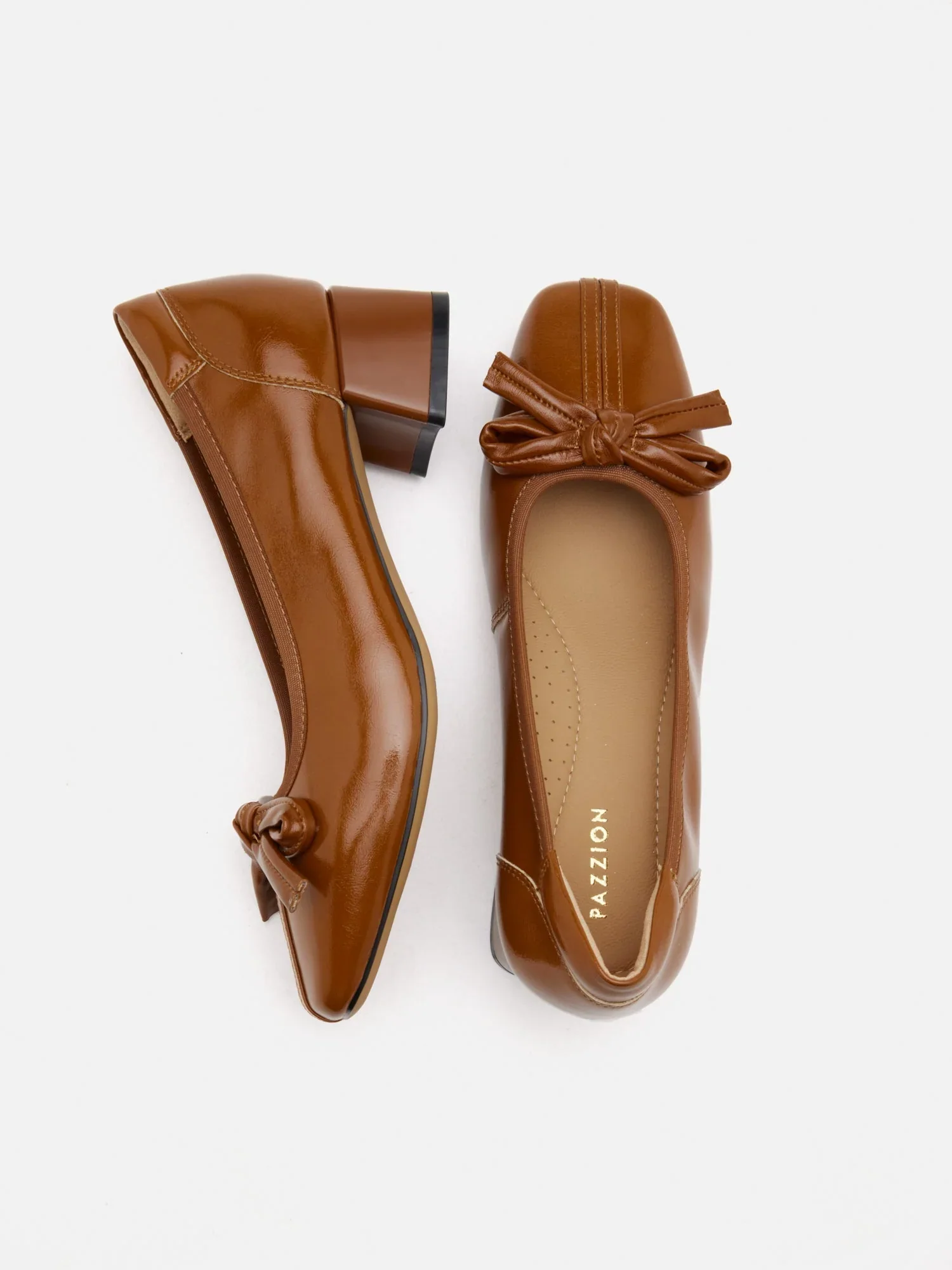 Silvianne Bow-Tied Leather Heels - Image 3