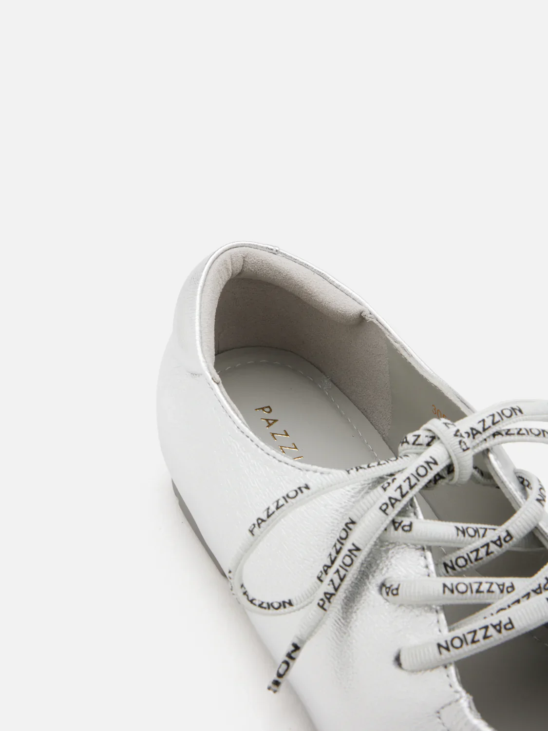 Pernille Metallic Lace-Up Flats - Image 15