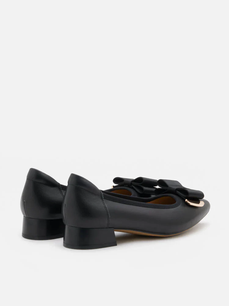 Elaia Point-Toe Bow Buckle Heels - Image 10