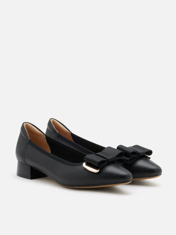 Elaia Point-Toe Bow Buckle Heels - Image 6