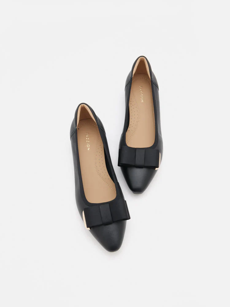 Elaia Point-Toe Bow Buckle Heels - Image 9