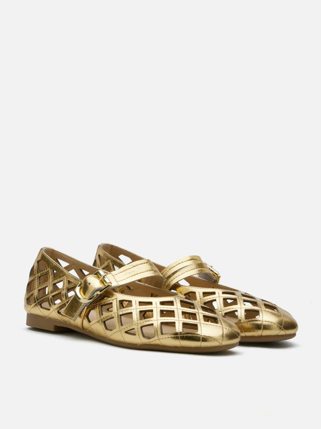 Mica Lattice Stitch Mary Janes