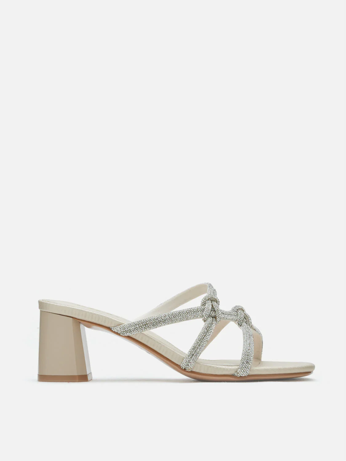 Ema Double Knot Crystal Sandal Heels - Image 11