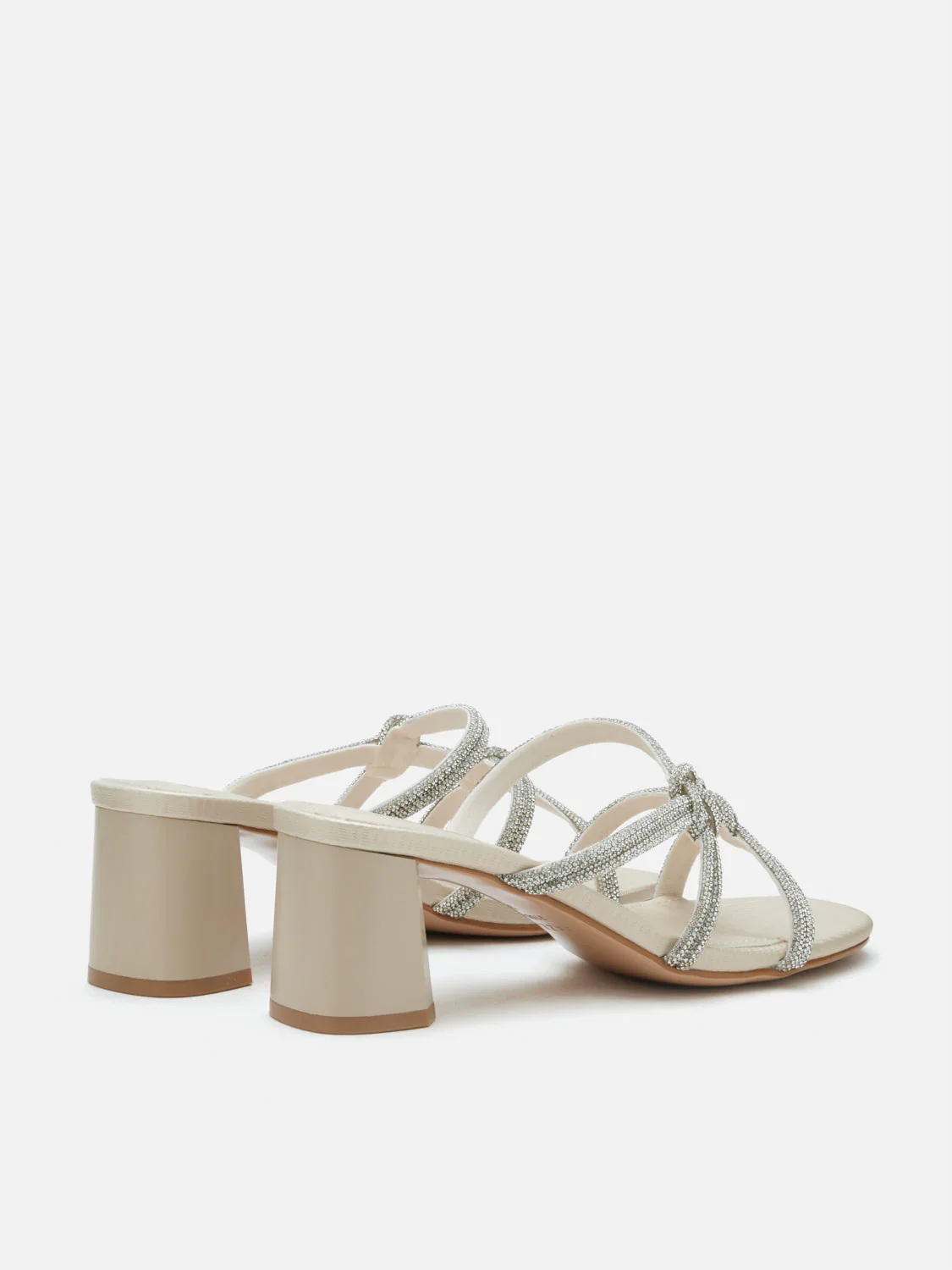 Ema Double Knot Crystal Sandal Heels - Image 14