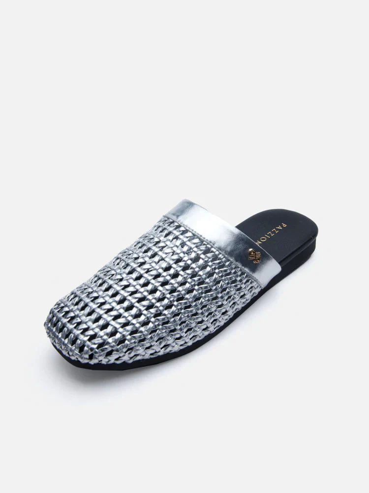 Ayanna Woven Slip-On Mules - Image 3