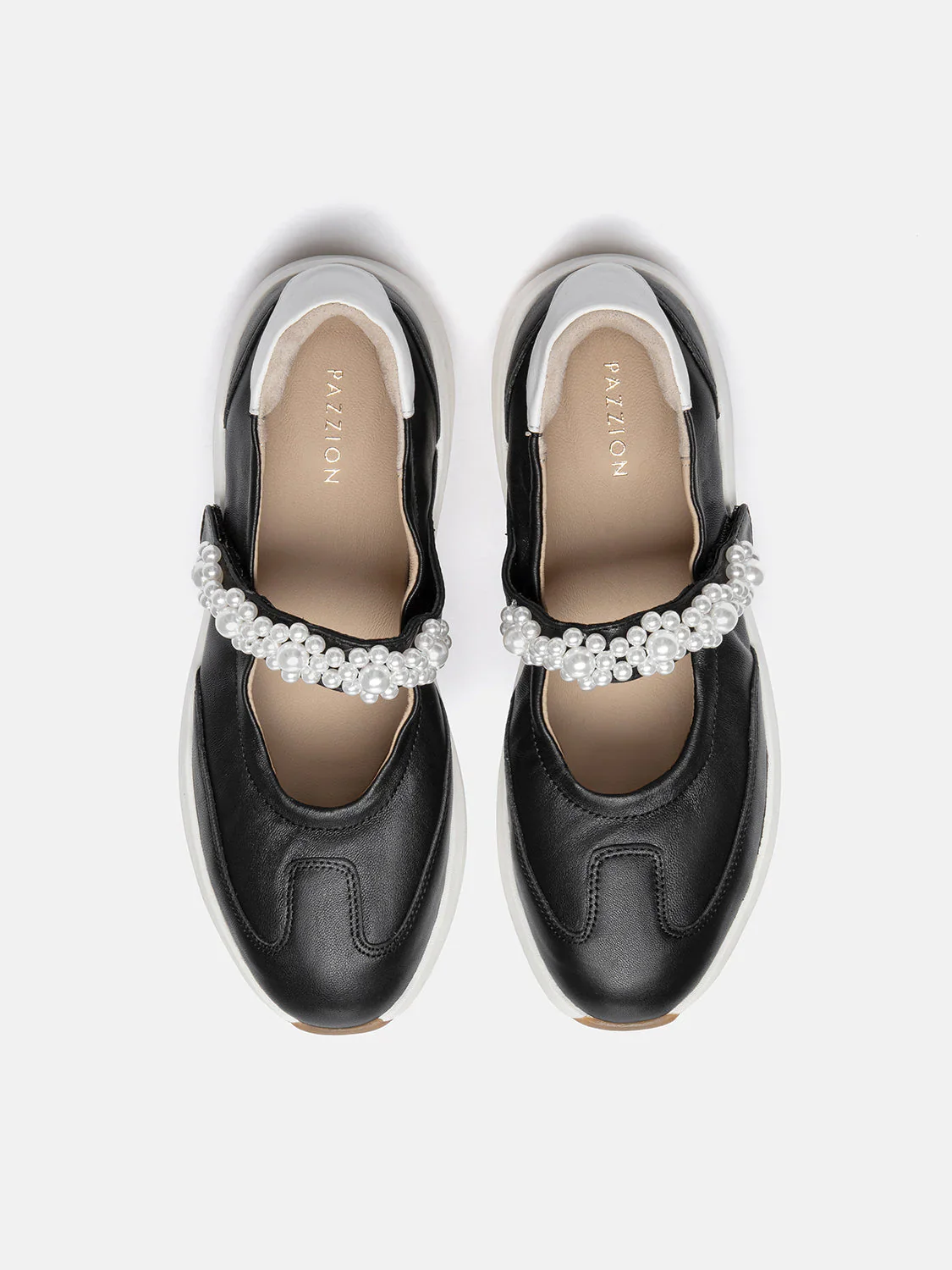 Arlise Pearl Embellished Leather Mary Janes - Image 14