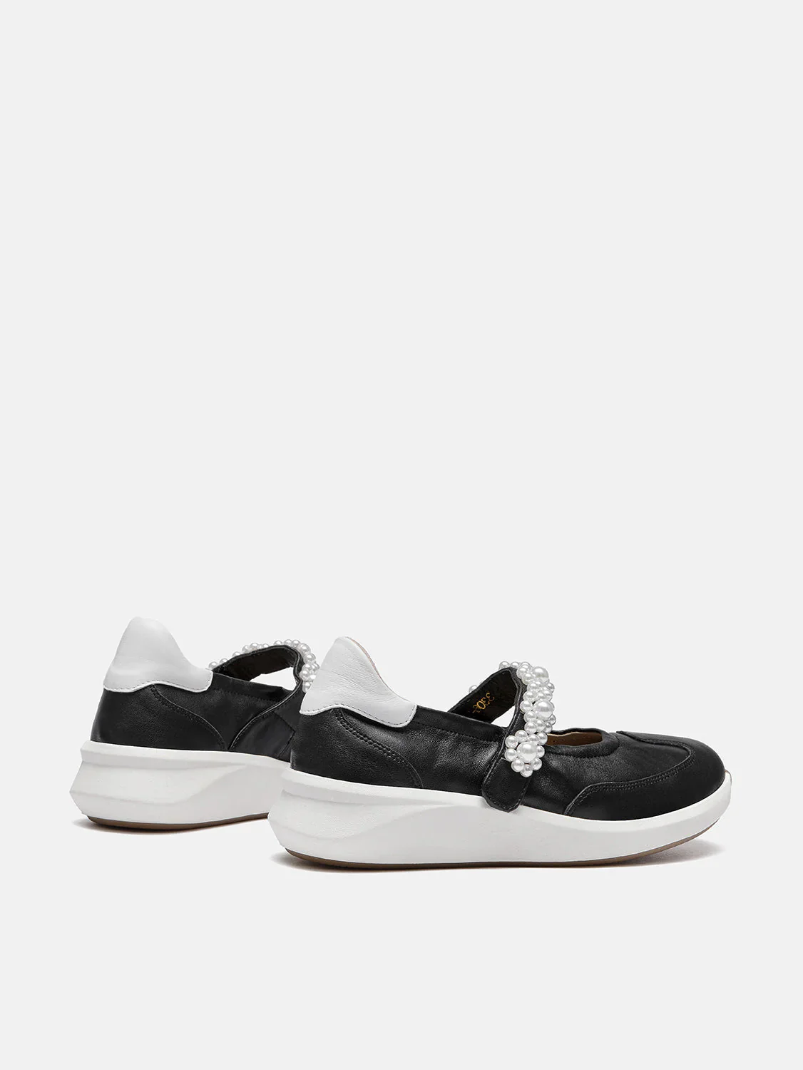 Arlise Pearl Embellished Leather Mary Janes - Image 17
