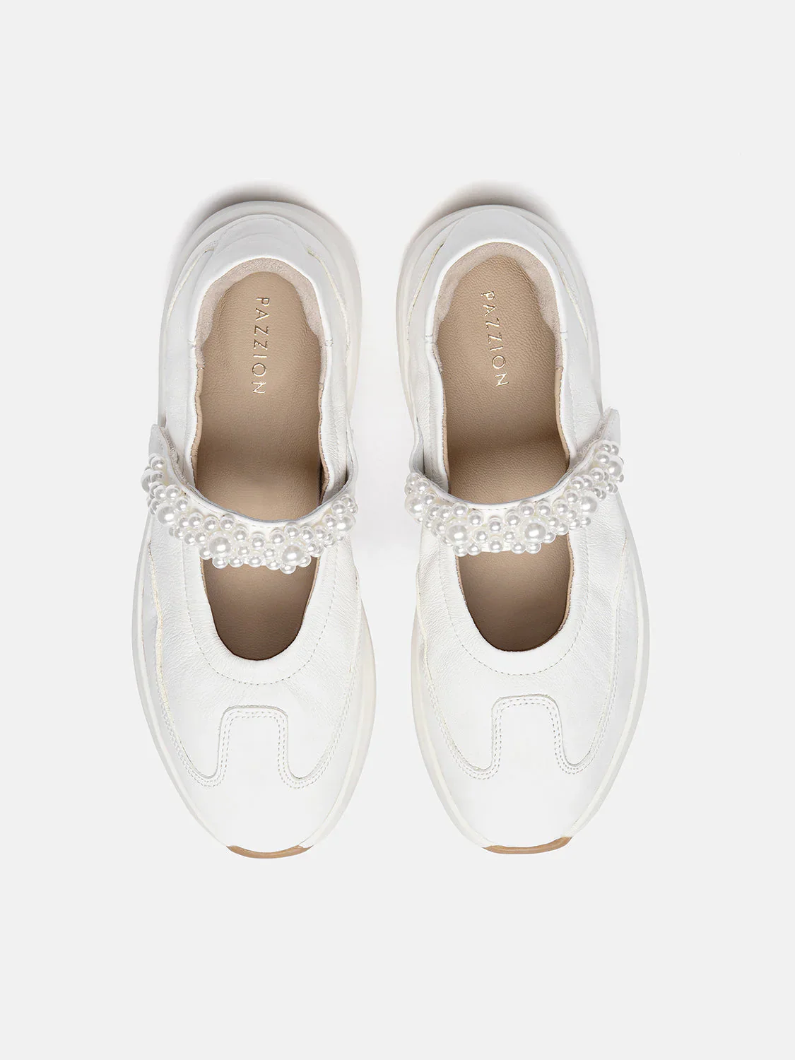 Arlise Pearl Embellished Leather Mary Janes - Image 6