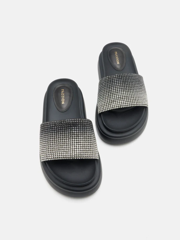Emilie Crystal-Embellished Platform Slides - Image 13