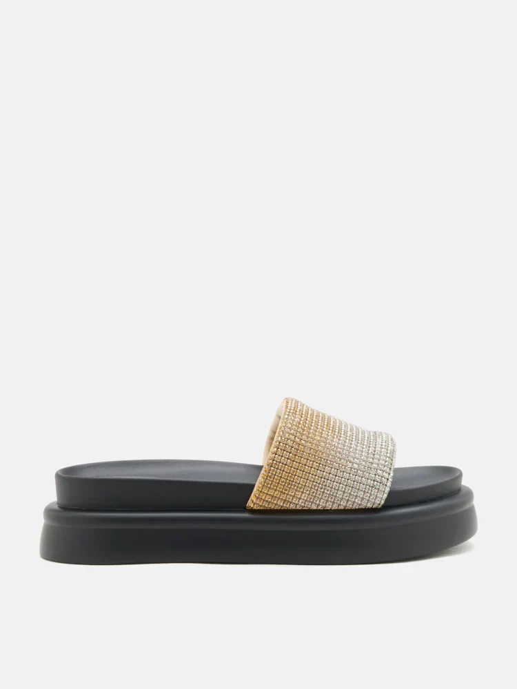 Emilie Crystal-Embellished Platform Slides - Image 4