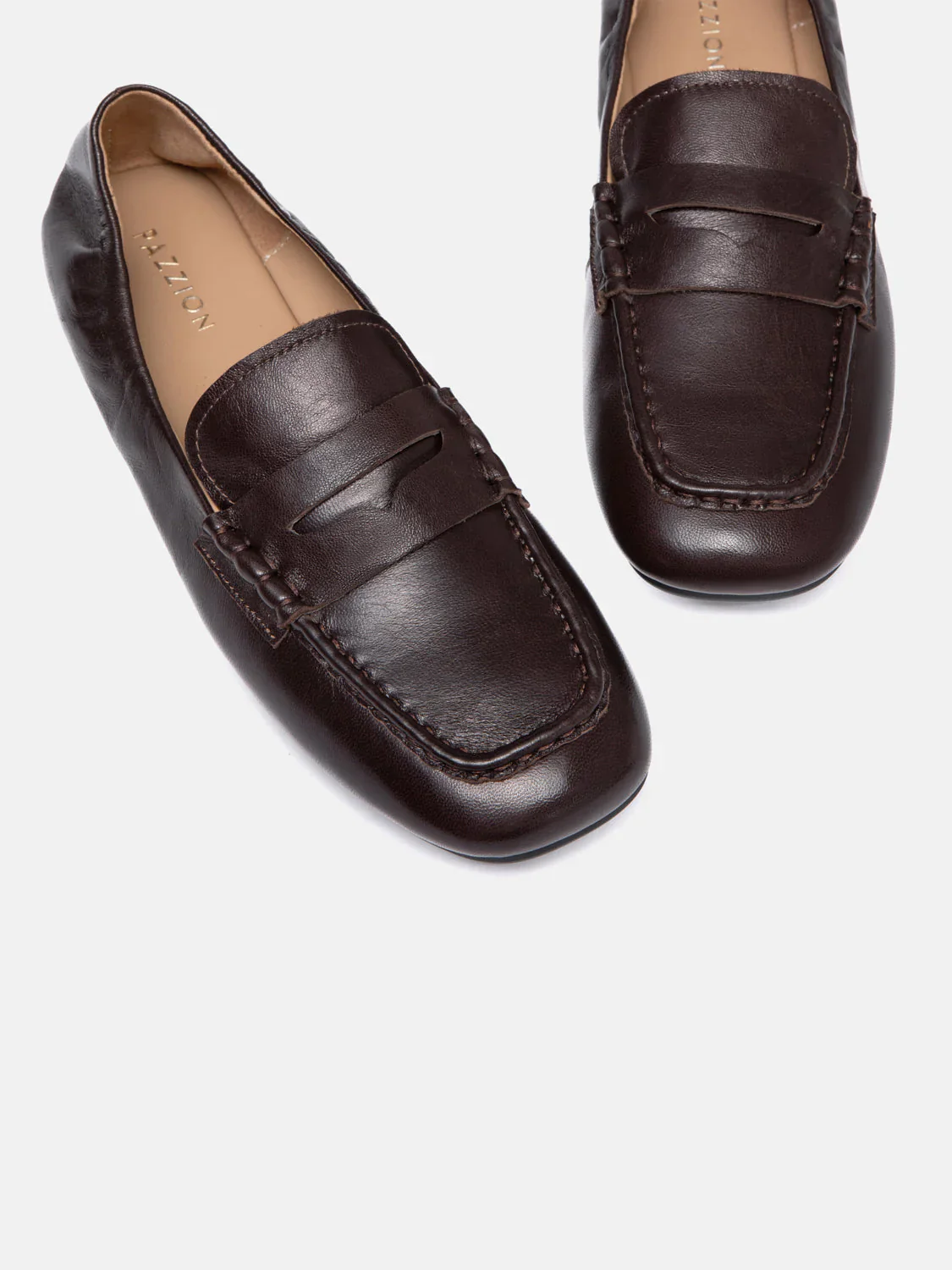 Rylianne Leather Penny Loafers - Image 11