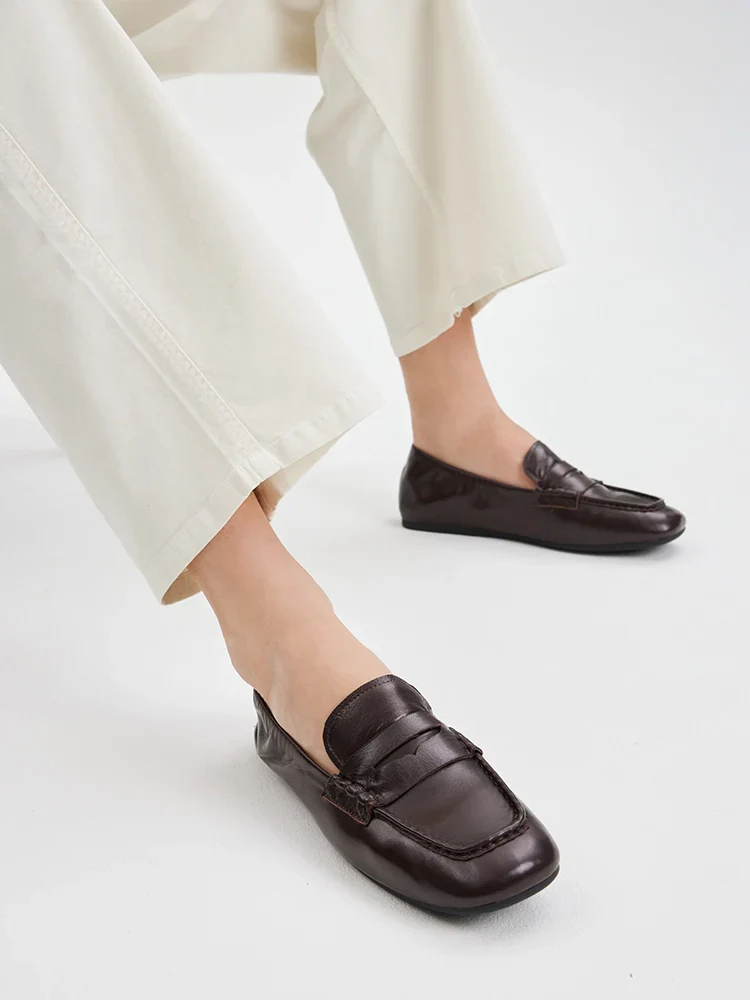 Rylianne Leather Penny Loafers - Image 9