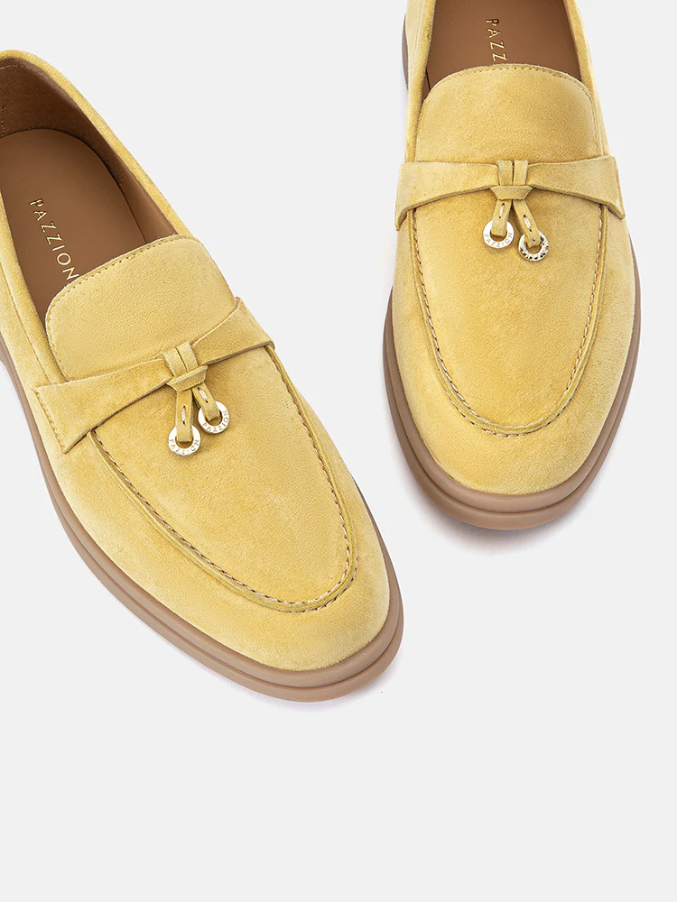 Phoenix Knot Detail Suede Loafers - Image 24