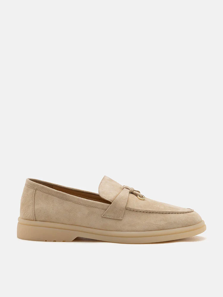 Phoenix Knot Detail Suede Loafers - Image 4