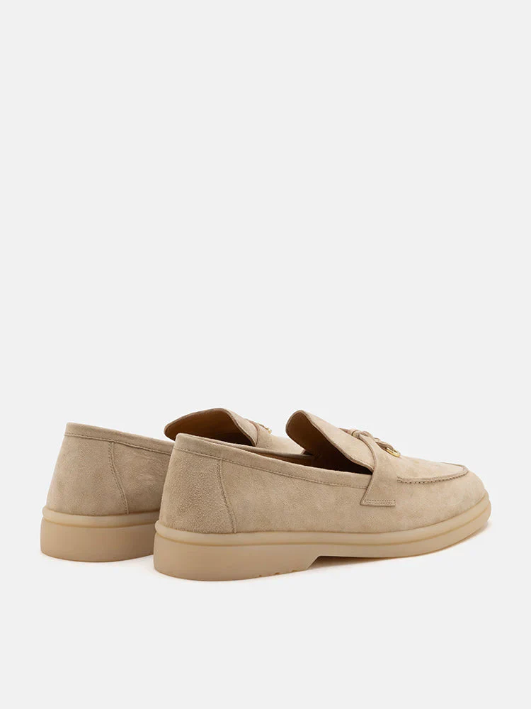 Phoenix Knot Detail Suede Loafers - Image 7
