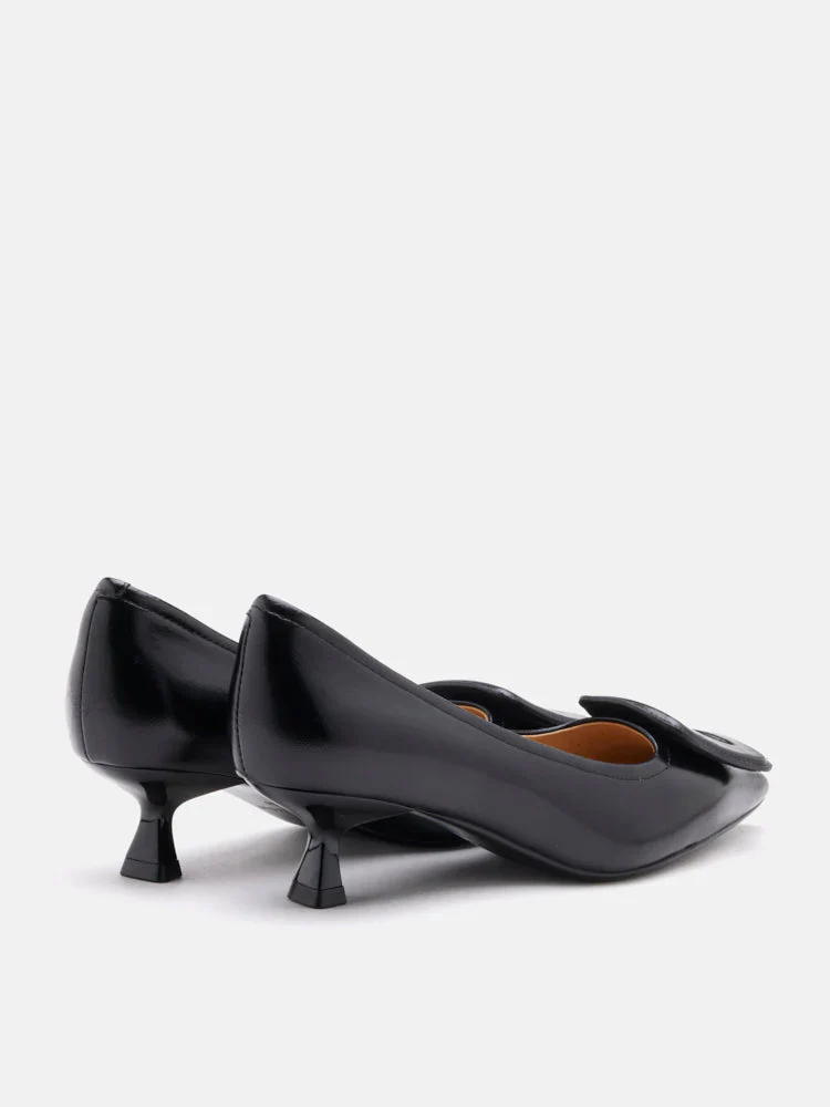Orelia Square Buckle Pointed Toe Pumps - Image 14
