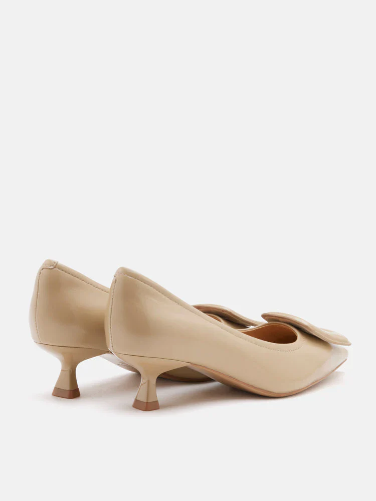 Orelia Square Buckle Pointed Toe Pumps - Image 7