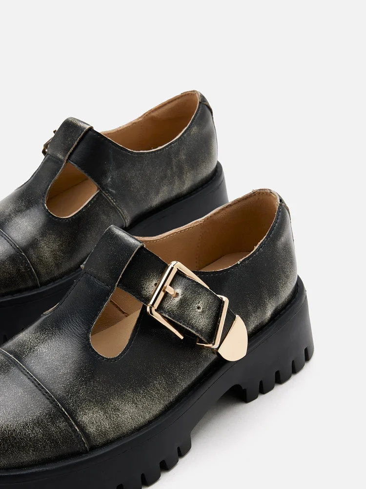 Blanquer T-Bar Mary Jane Loafers - Image 13