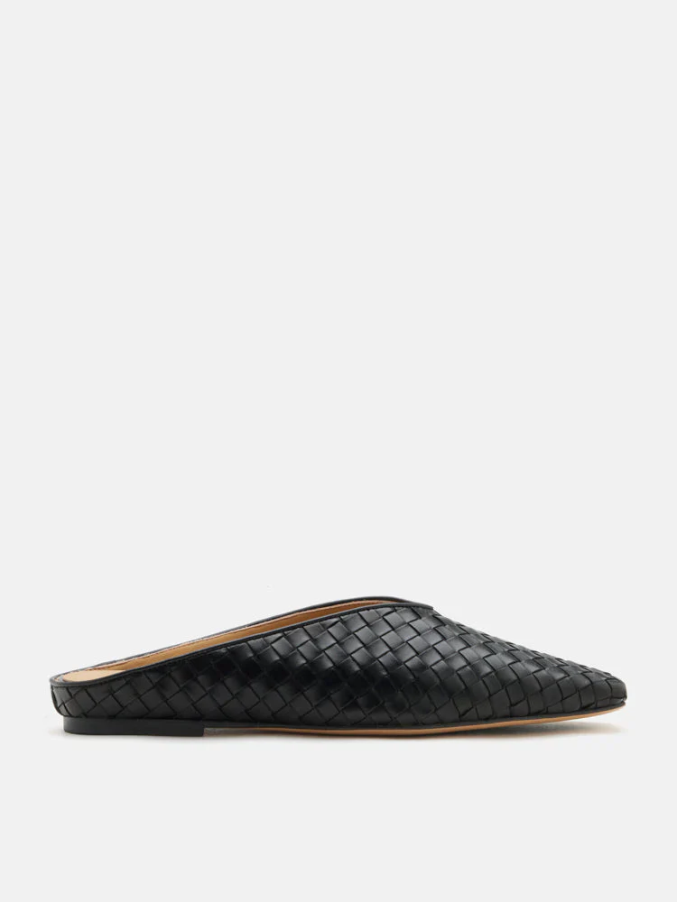 Adamo Woven Square Toe Mules - Image 11