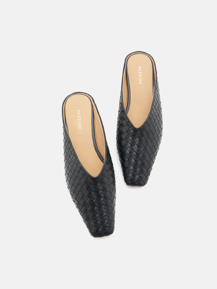 Adamo Woven Square Toe Mules - Image 13