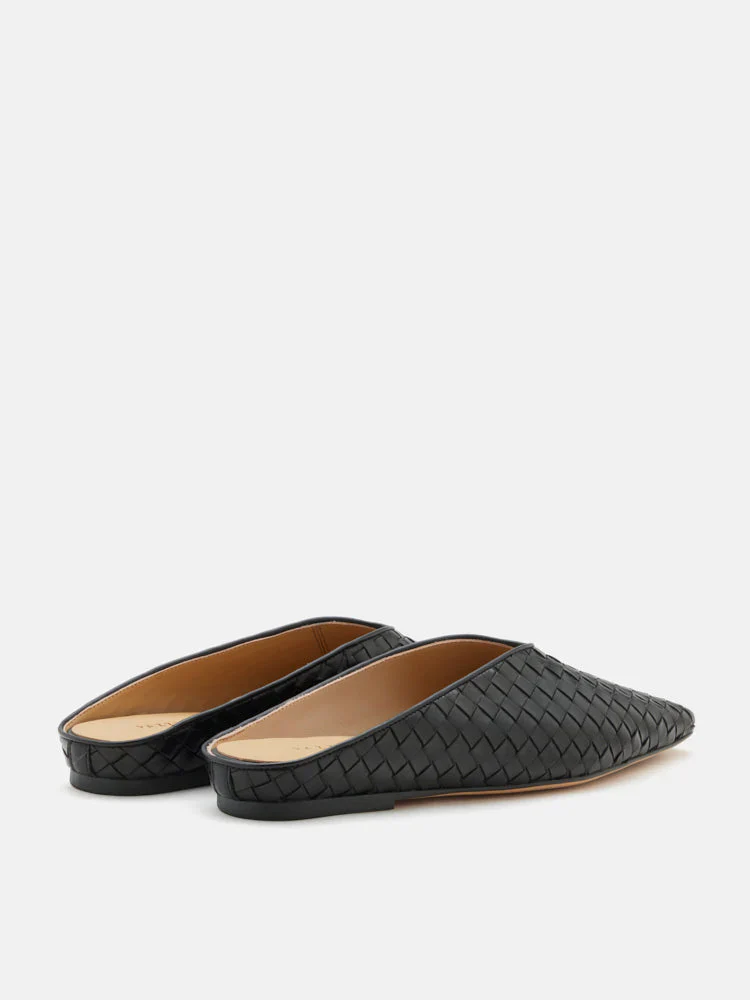 Adamo Woven Square Toe Mules - Image 14
