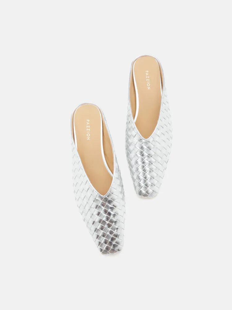 Adamo Woven Square Toe Mules - Image 6