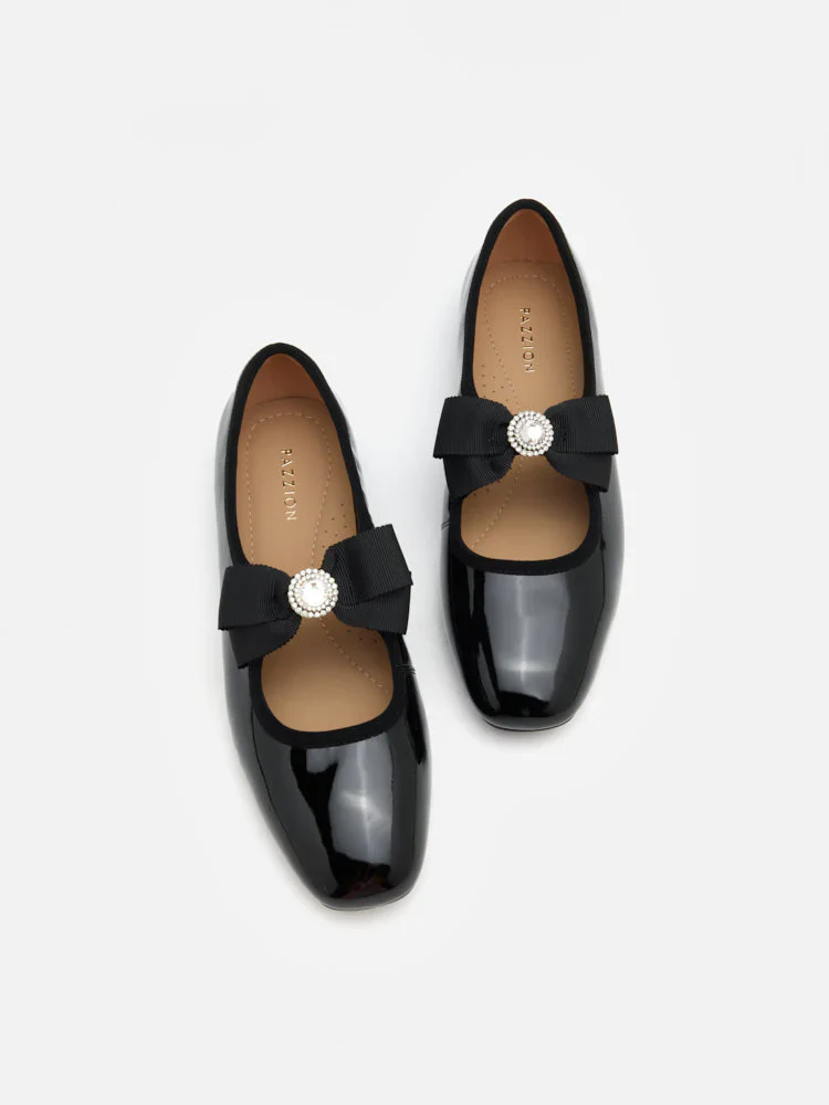 Camilla Diamante Bow Flats - Image 14