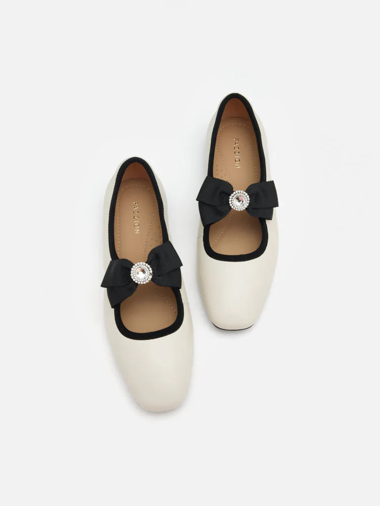 Camilla Diamante Bow Flats - Image 6