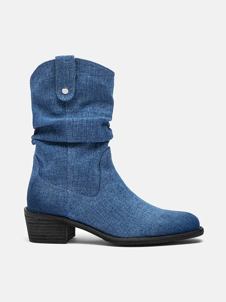 Marlowe Denim Boots - Image 3