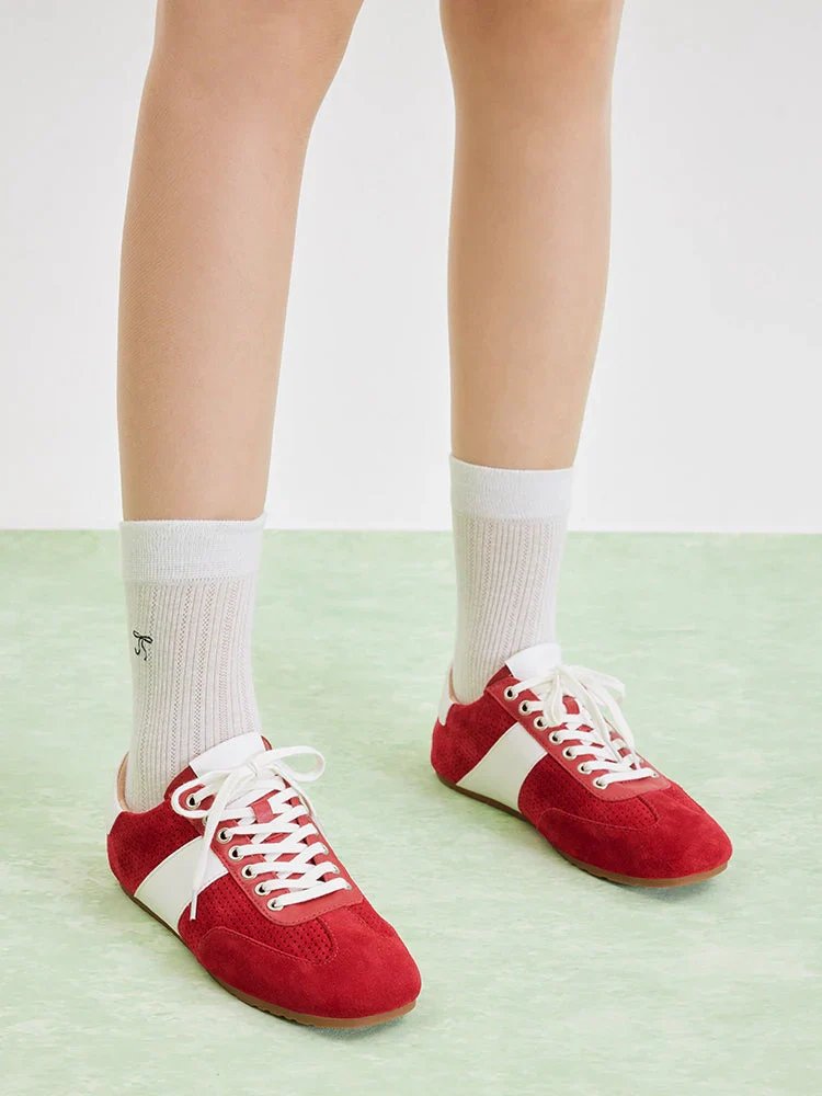 Renoir Suede Color Blocked Sneakers - Image 3