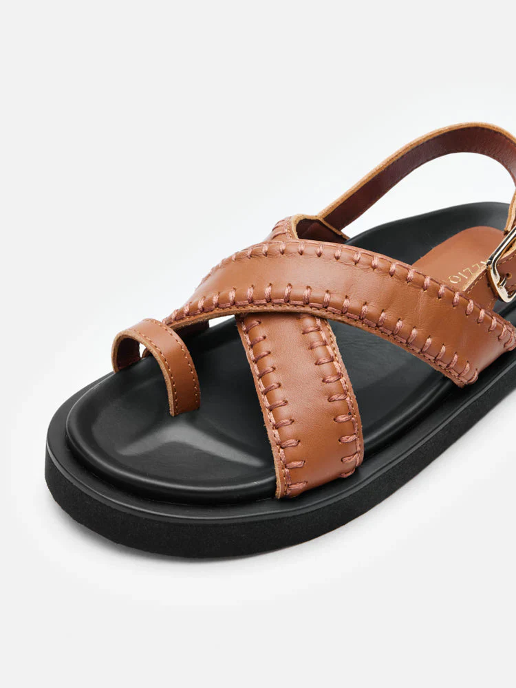 Constance Stitched Slingback Sandals - Image 3