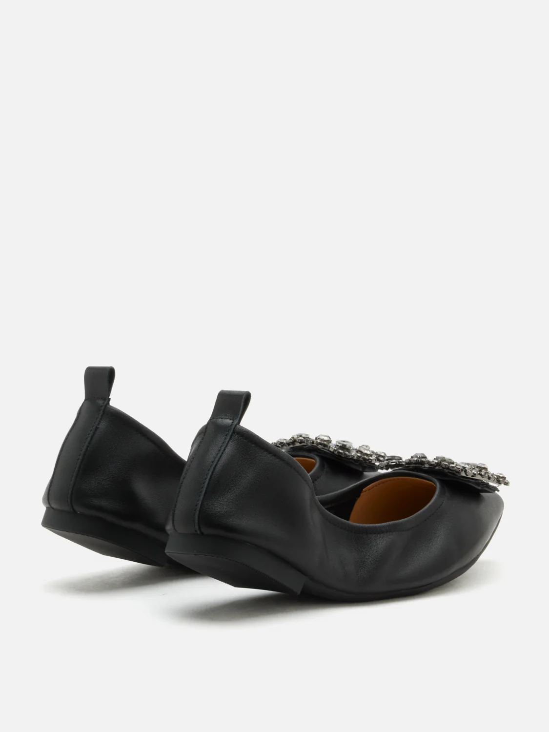 Helene Crystal Buckle Foldable Flats - Image 15