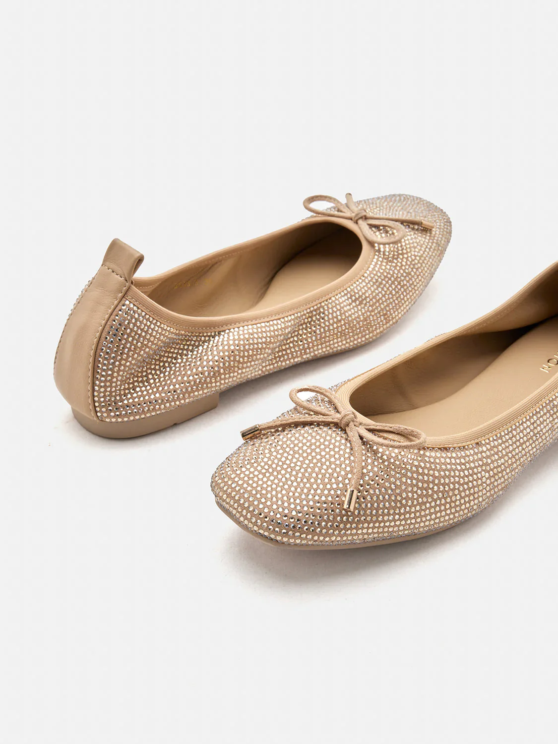 Marcelina Crystal Embellished Bow Flats - Image 2