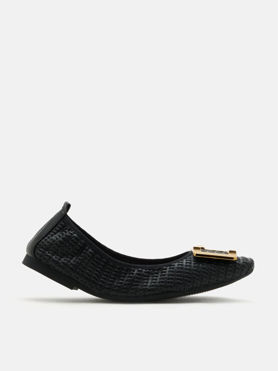 Wren Buckle Woven Foldable Flats - Image 11