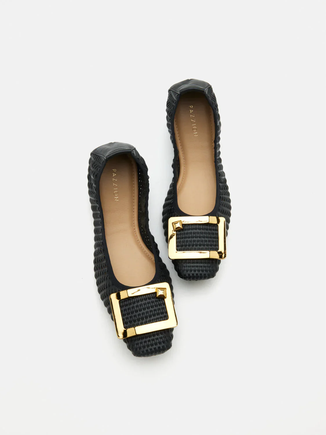 Wren Buckle Woven Foldable Flats - Image 13