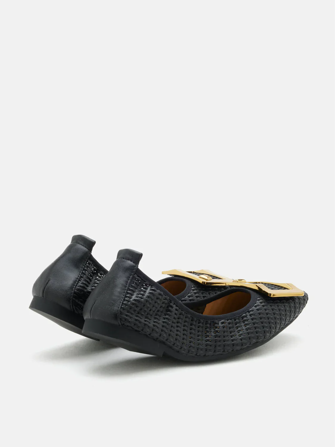 Wren Buckle Woven Foldable Flats - Image 14