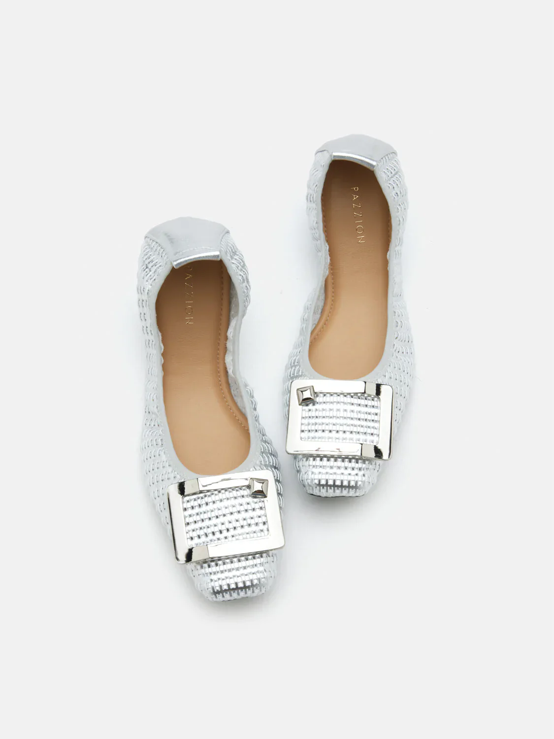 Wren Buckle Woven Foldable Flats - Image 6