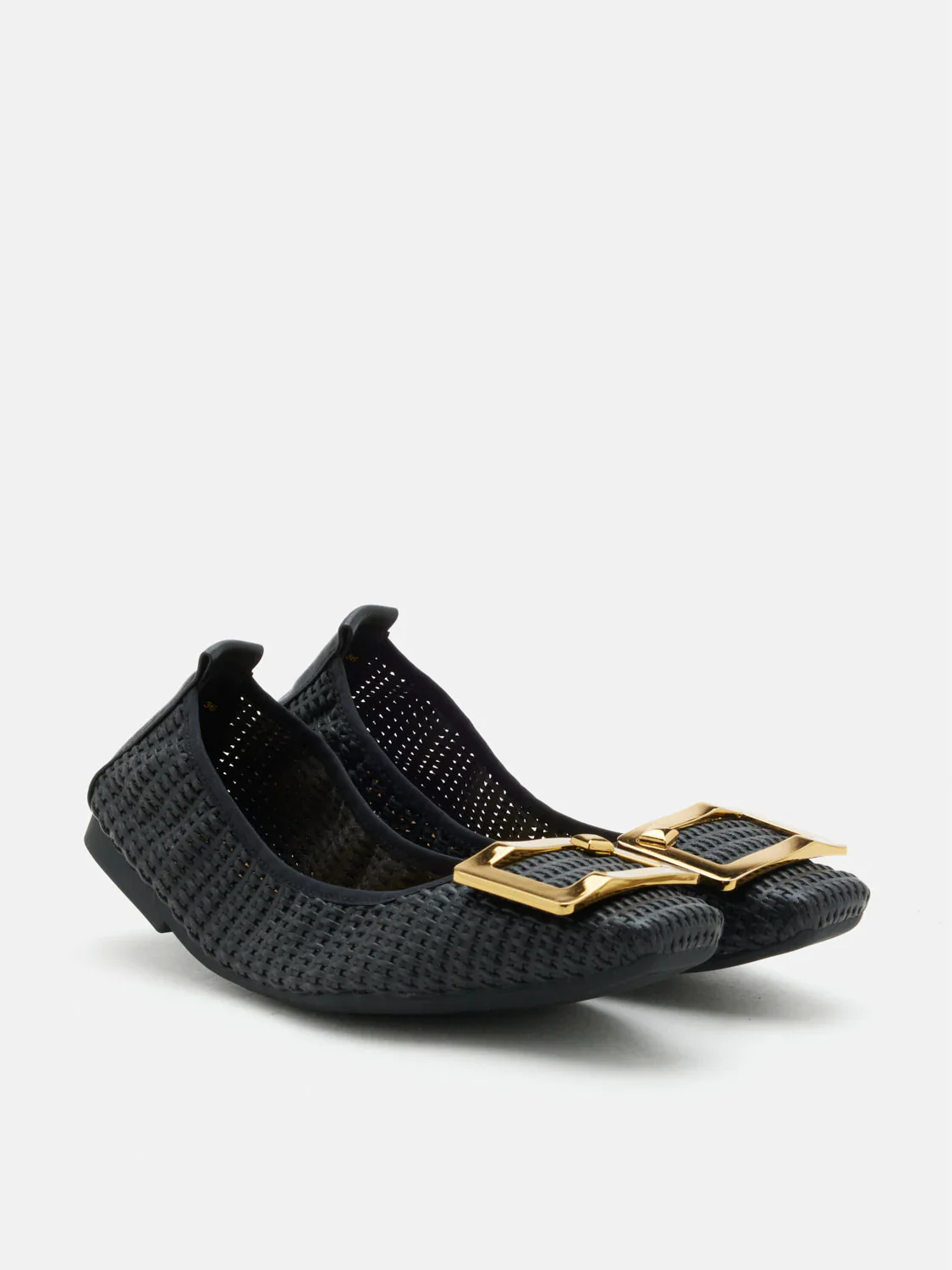 Wren Buckle Woven Foldable Flats - Image 8