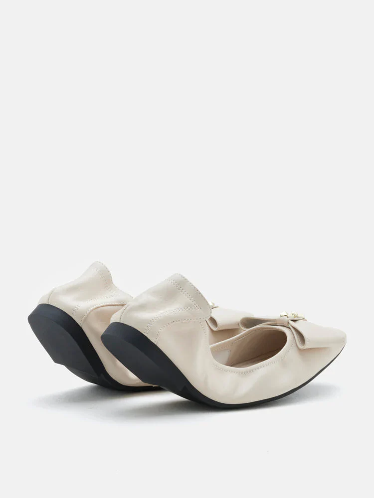 Madeline Studded Bow Foldable Flats - Image 13