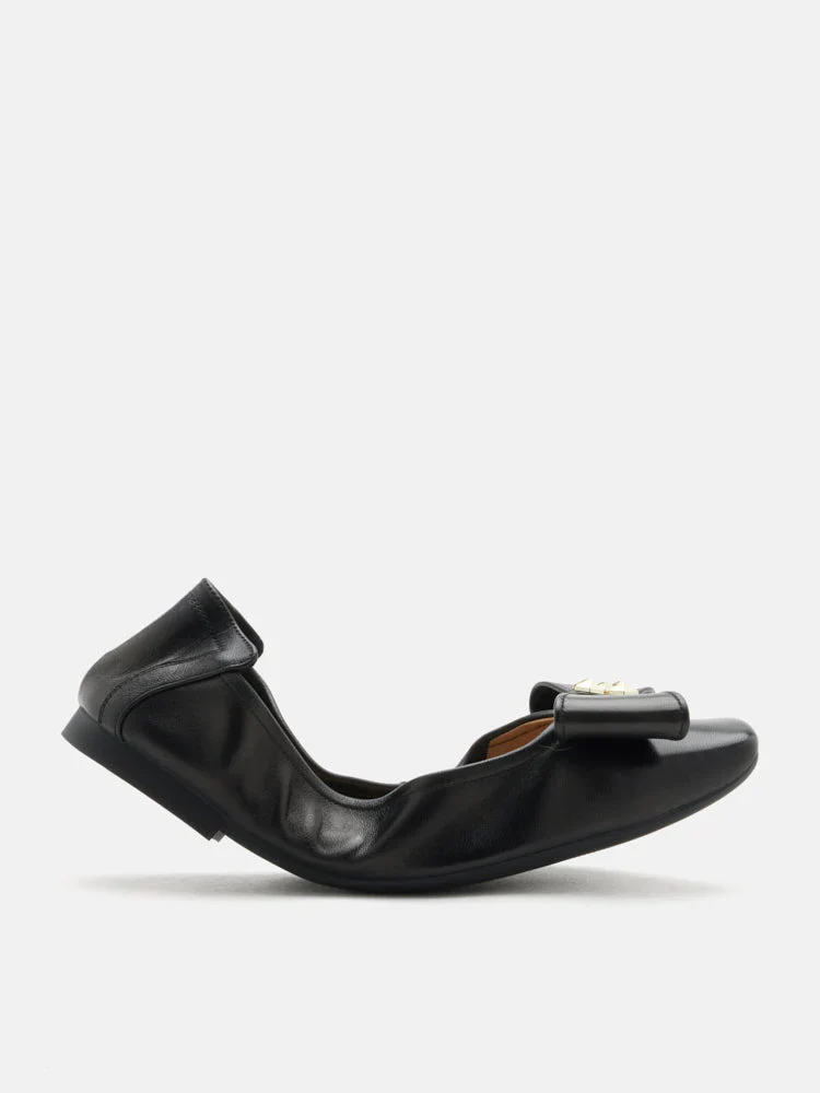 Madeline Studded Bow Foldable Flats - Image 19