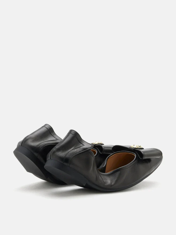 Madeline Studded Bow Foldable Flats - Image 21