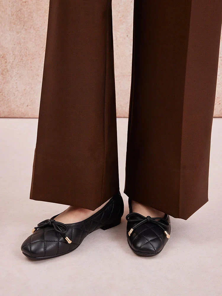 Quinn Quilted Bow Flats - Image 9