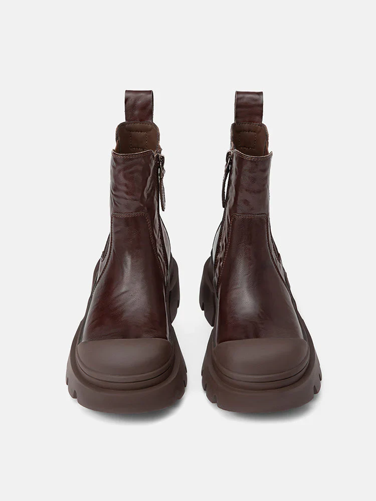 Natalya Leather Ankle Boots - Image 3
