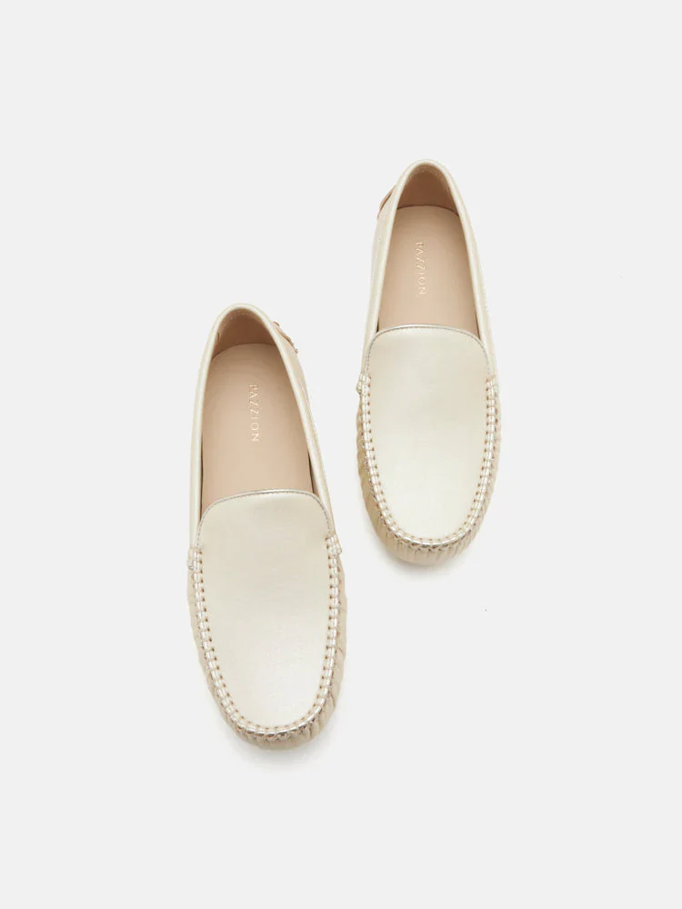 Elara Metallic Moccasins - Image 6