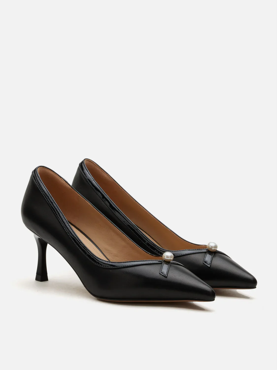 Bellavyn Pearl Accented Patent Leather Heels - Image 9