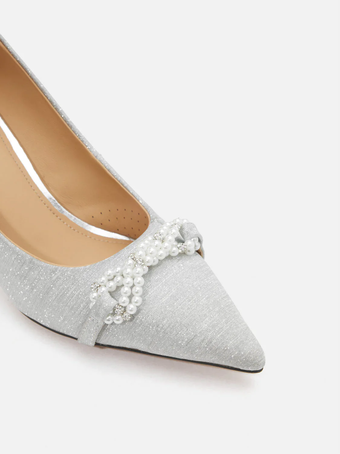 Dominique Pearls Pointed Toe Heels - Image 3