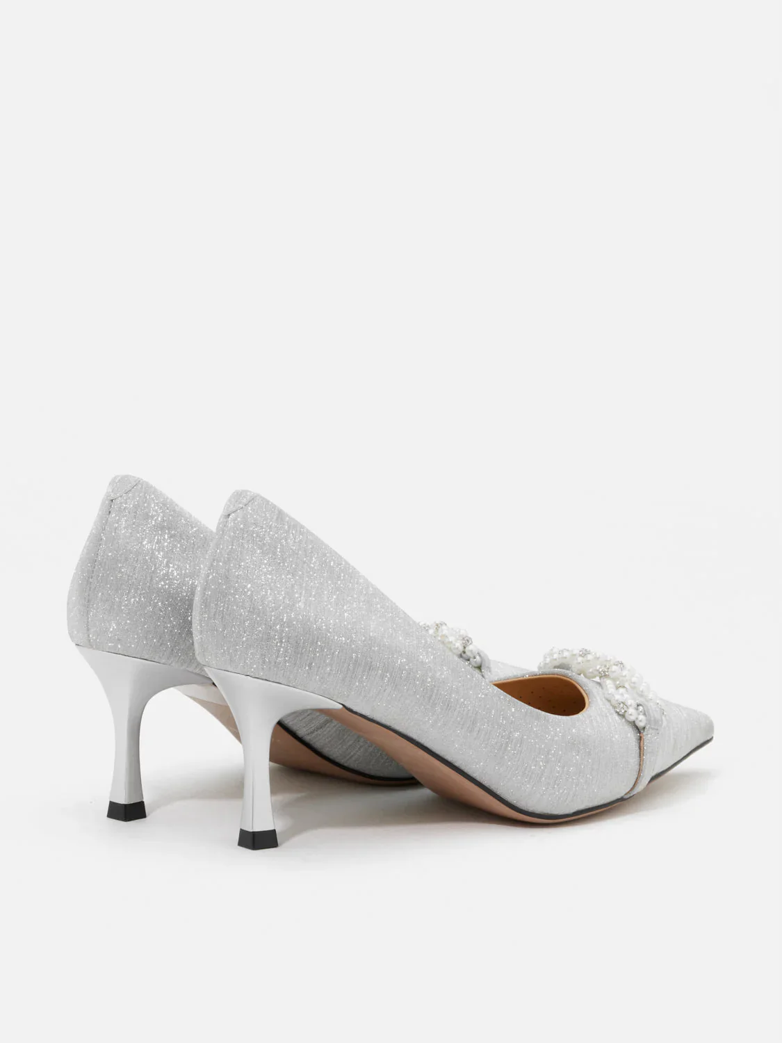Dominique Pearls Pointed Toe Heels - Image 7