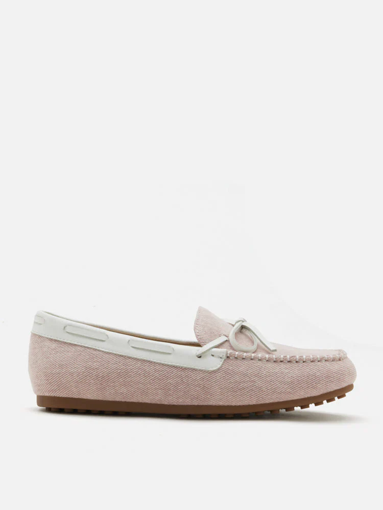 Glenda Denim Bow Moccasins - Image 4