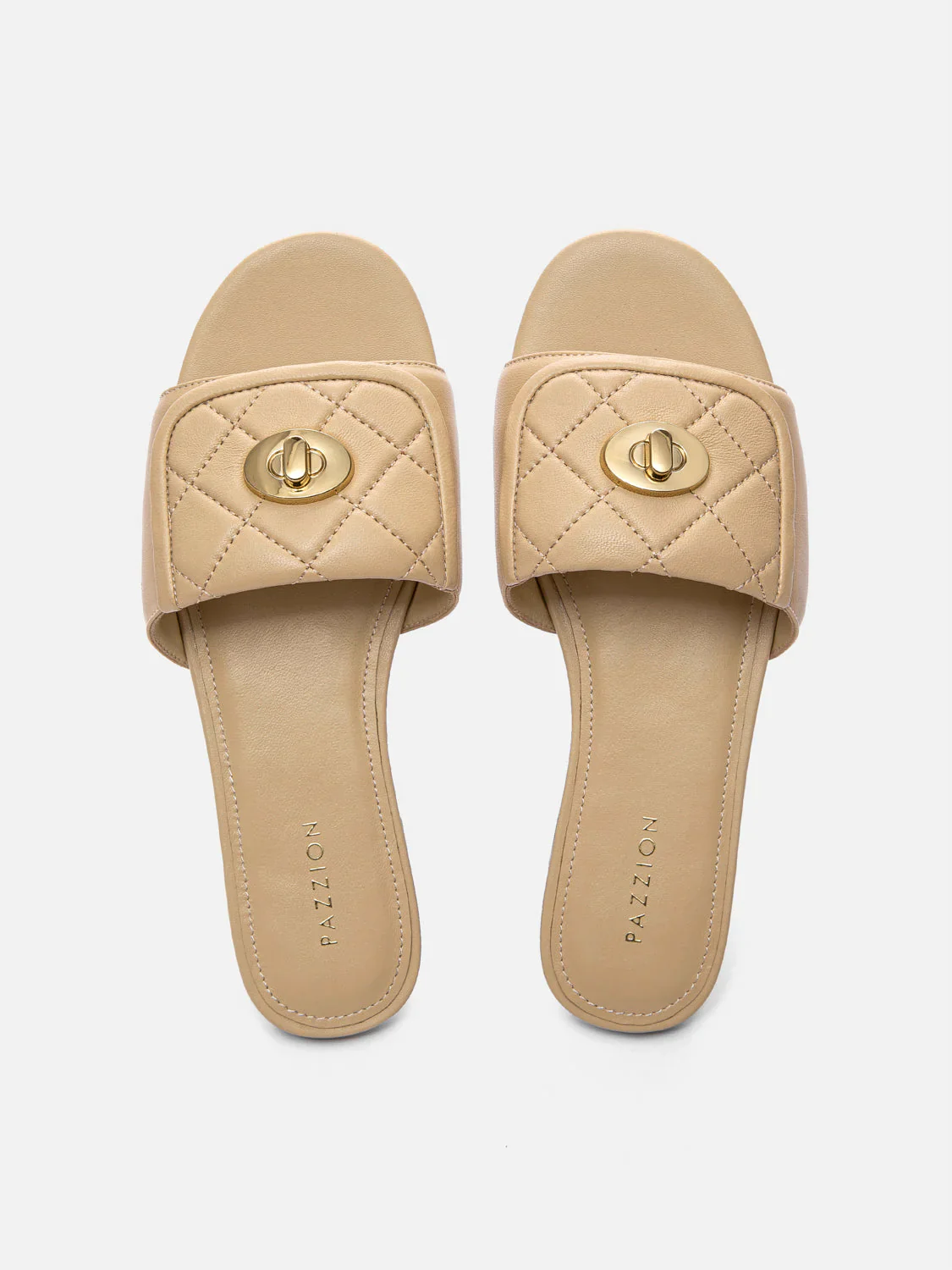 Jorialyn Quilted Leather Slides - Image 6